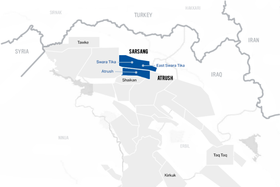 Sarsang Block in the Kurdistan Region of Iraq